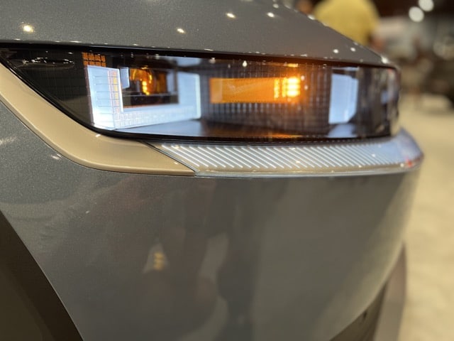 Ioniq 5 close up front light