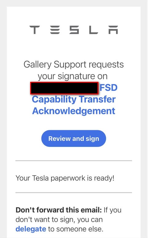 tesla fsd acknowledgement EVU